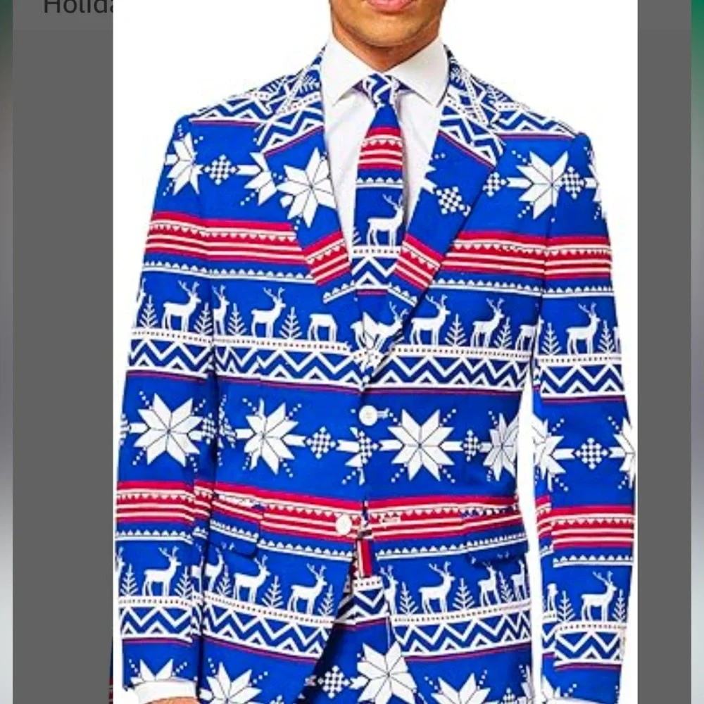 - OppoSuits The Rudolph suit jacket size L/44 brand new - Picture 1 of 7